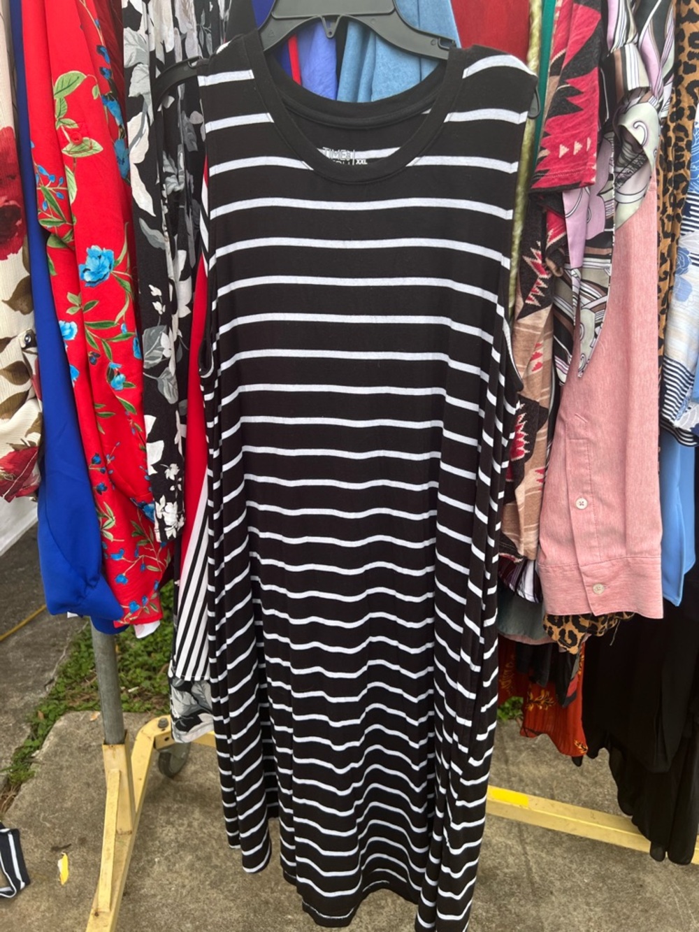 Black and white dress
